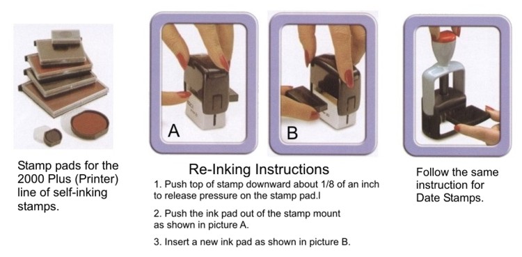 Self Inking Stamp Replacement Pads